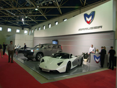 Выставочный стенд Marussia Motors